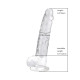 Loving Joy 9 Inch Dildo with Balls Clear