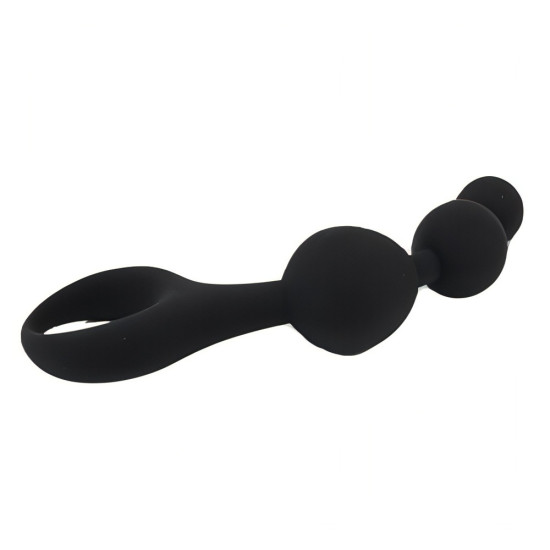 Loving Joy Triple Ripple Anal Beads Black