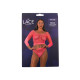 Lace by LJ Fence Net Crop Top and Bottoms fuchsia pink